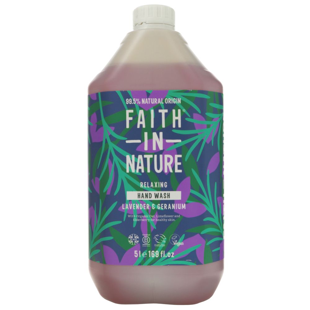 5L Faith in Nature Hand Wash - Lavender & Geranium