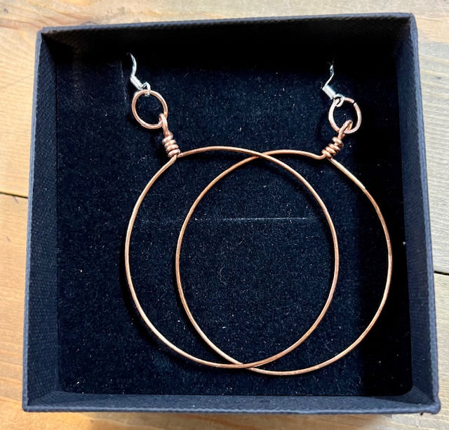 Copper Earrings by Maria Silmon - The Conscious Jeweller