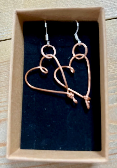 Copper Earrings by Maria Silmon - The Conscious Jeweller