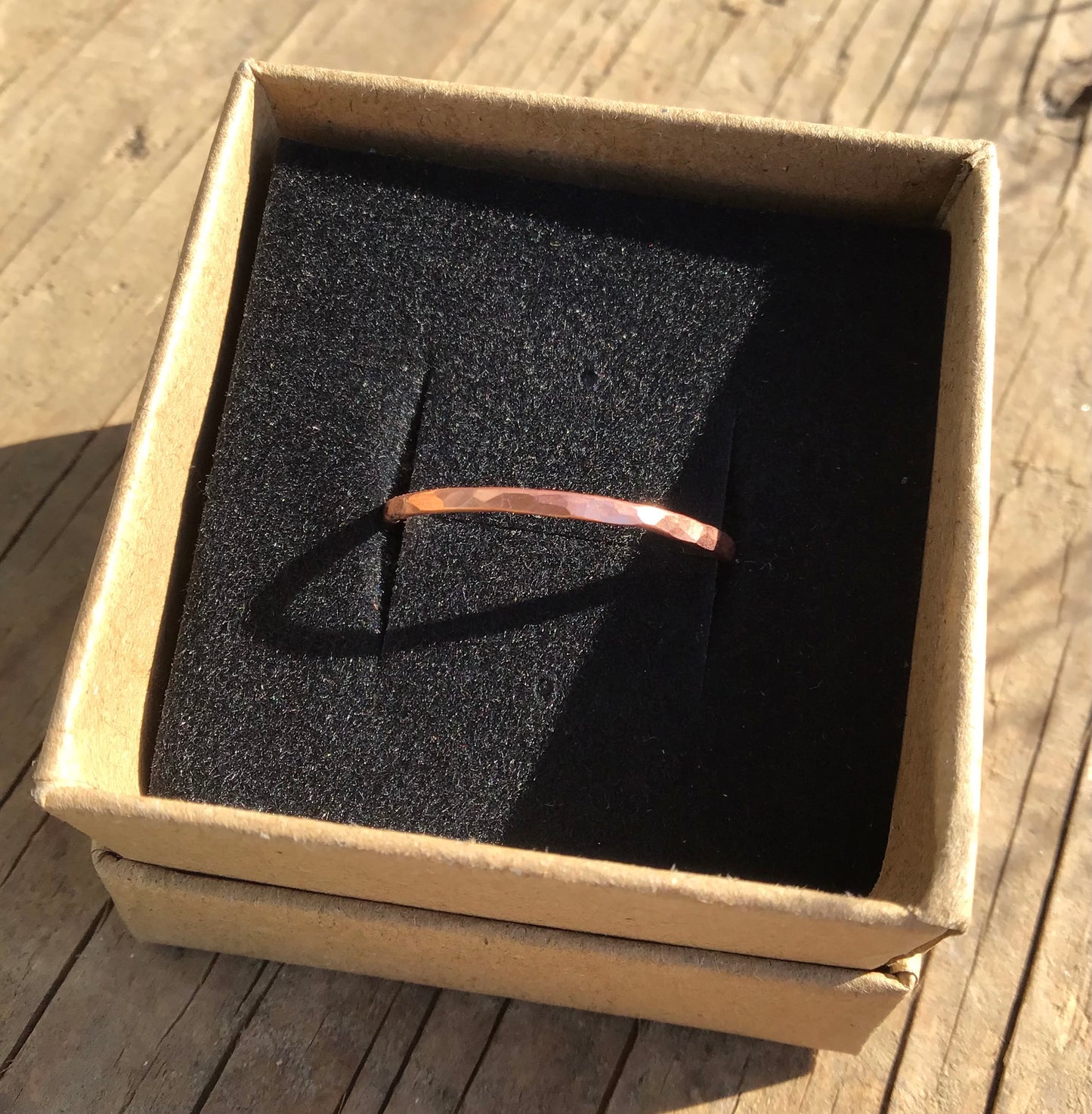 Copper Ring Band A by Maria Silmon The Conscious Jeweller
