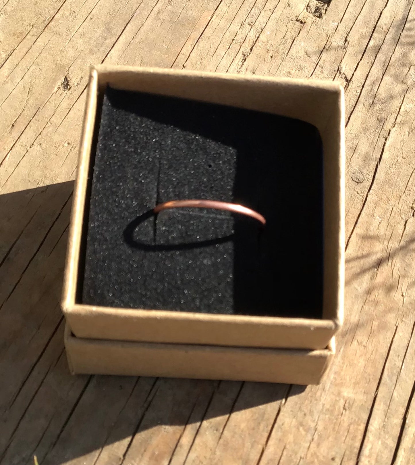 Copper Ring Band A by Maria Silmon The Conscious Jeweller