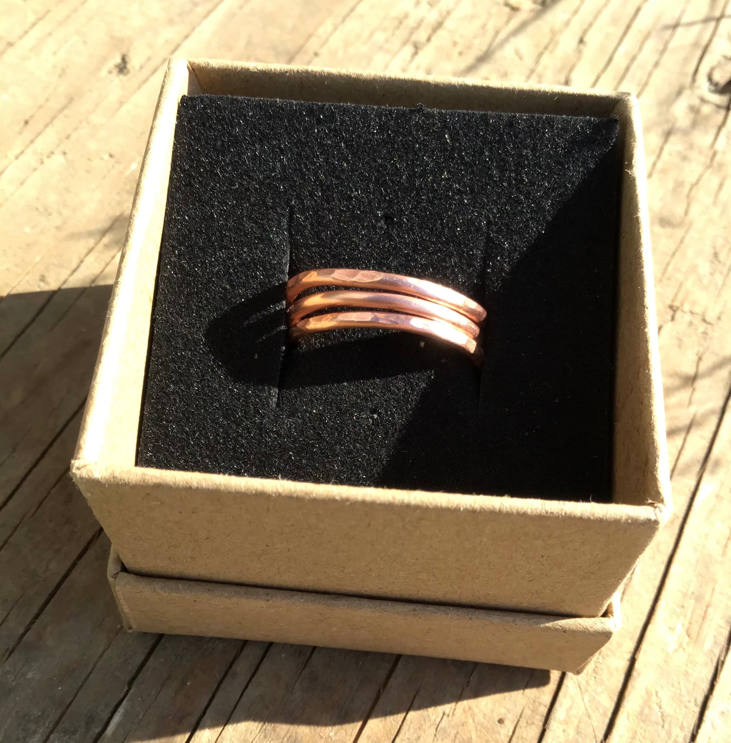 Copper Ring Band C by Maria Silmon The Conscious Jeweller
