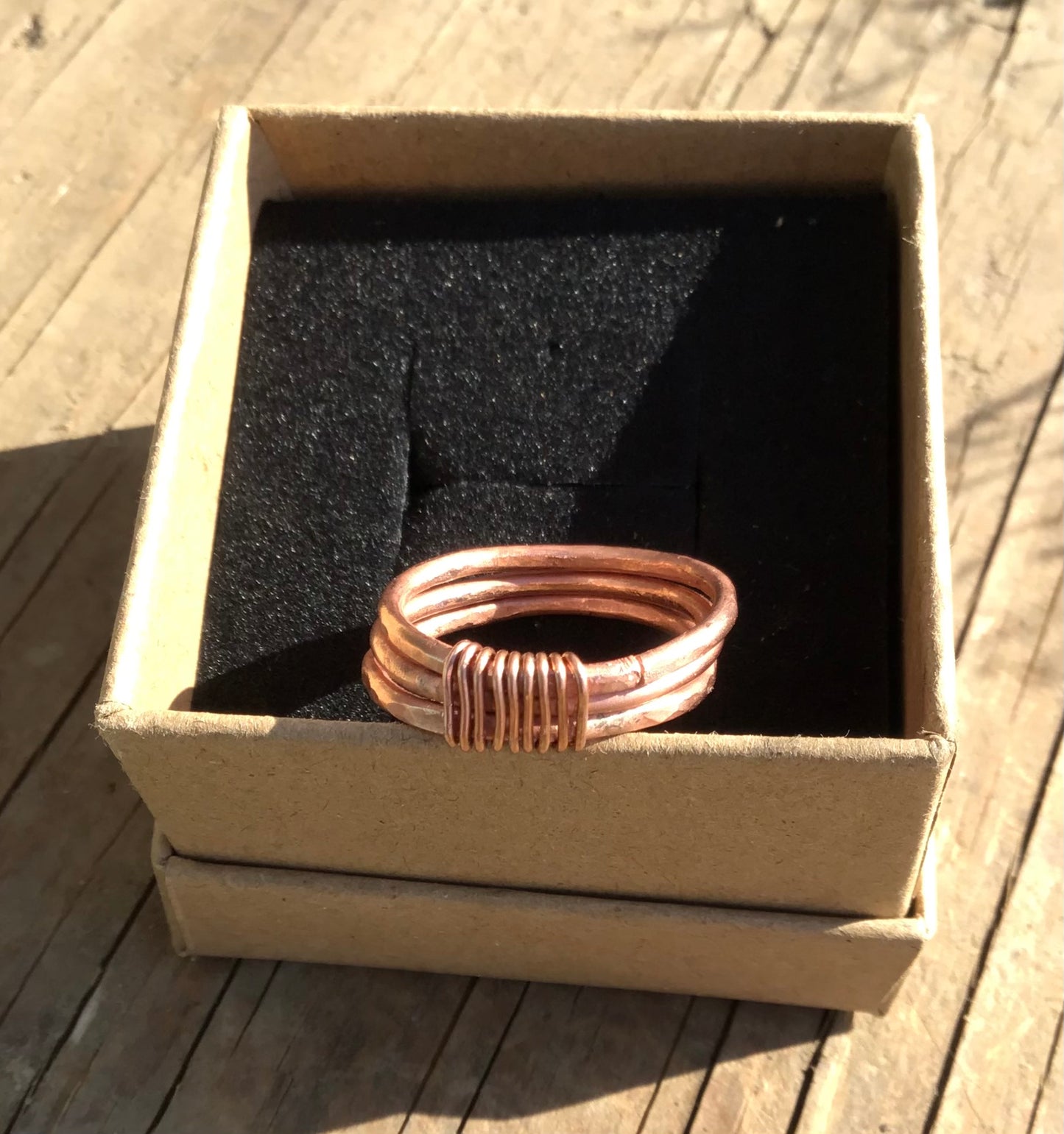 Copper Ring Band C by Maria Silmon The Conscious Jeweller