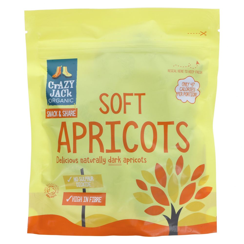 Crazy Jack Organic Soft Apricots 200g