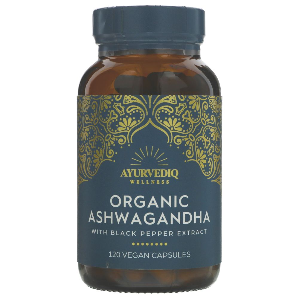 Ayurvediq Organic Ashwagandha 645mg (120 caps)