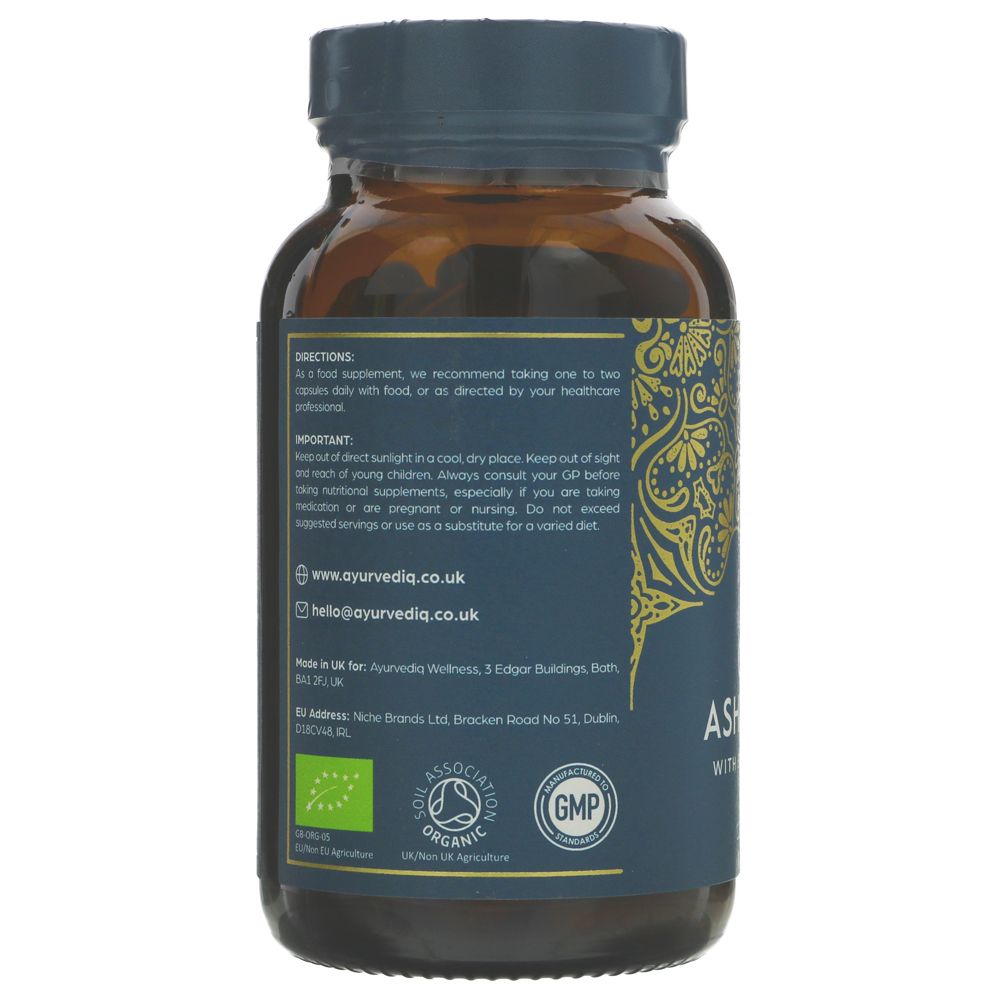 Ayurvediq Organic Ashwagandha 645mg (120 caps)