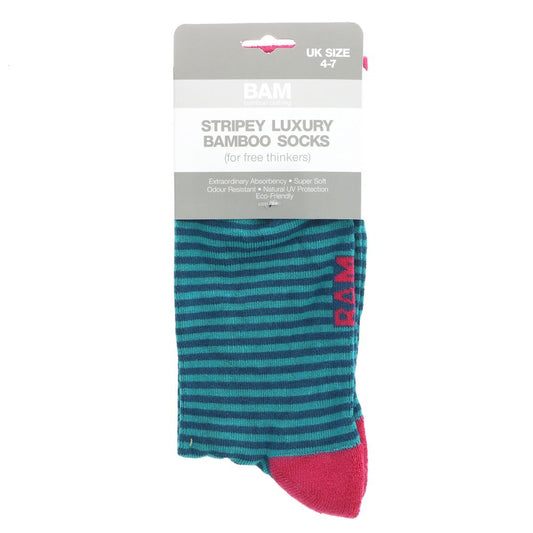 1x Bam Socks Striped (Size 4-7)