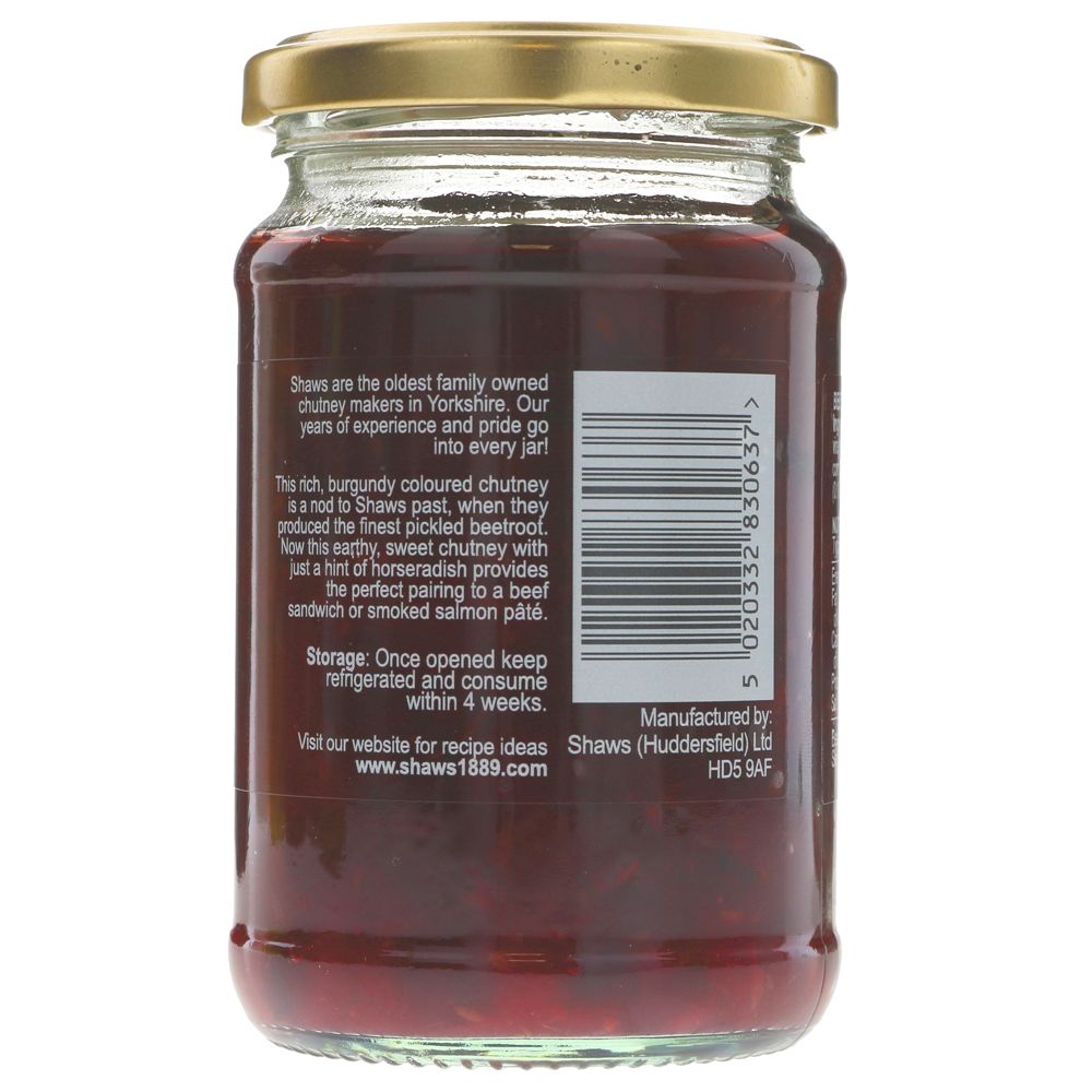 Shaws Beetroot & Horseradish chutney 290g