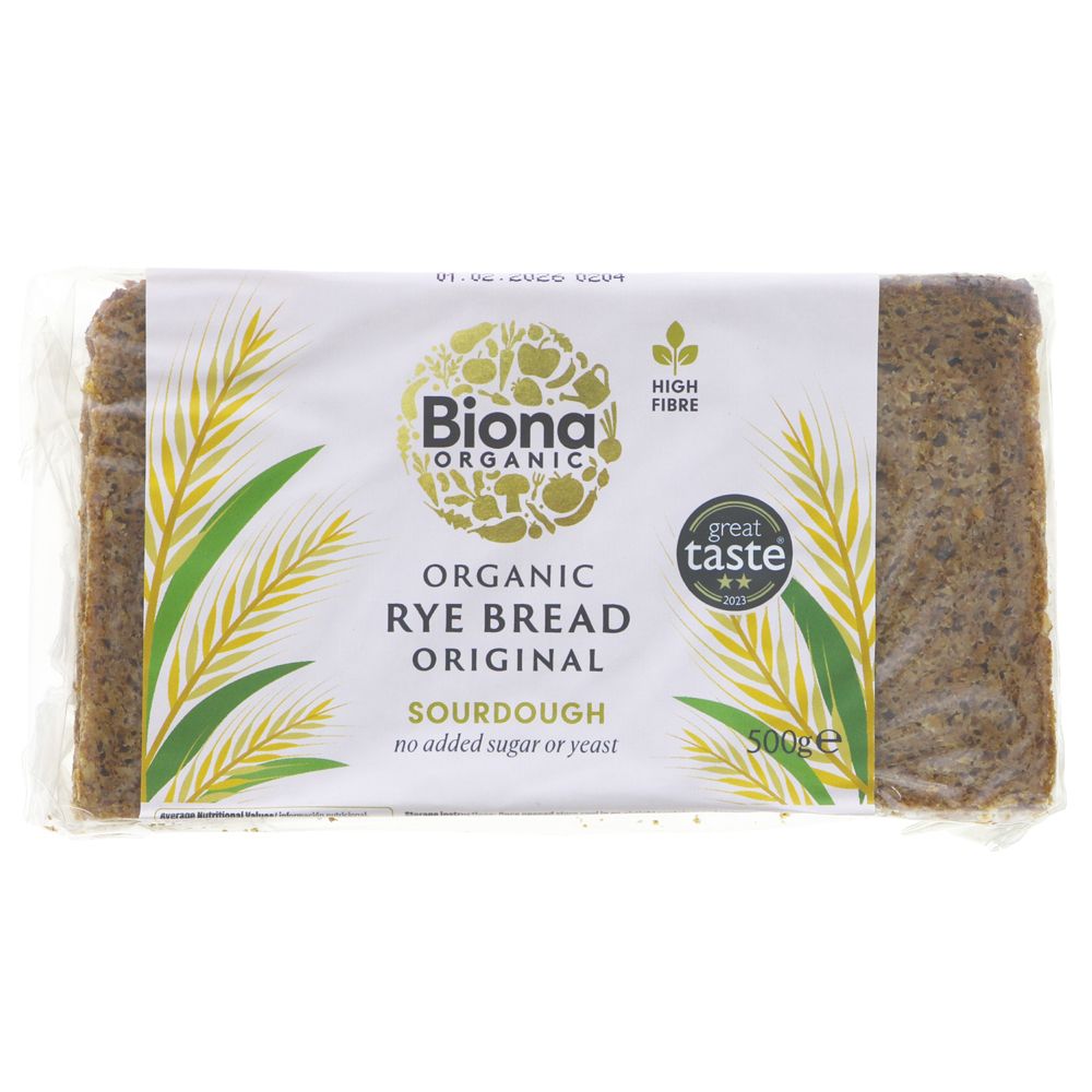 Biona Organic Rye Bread - Original - Sourdough - 500g