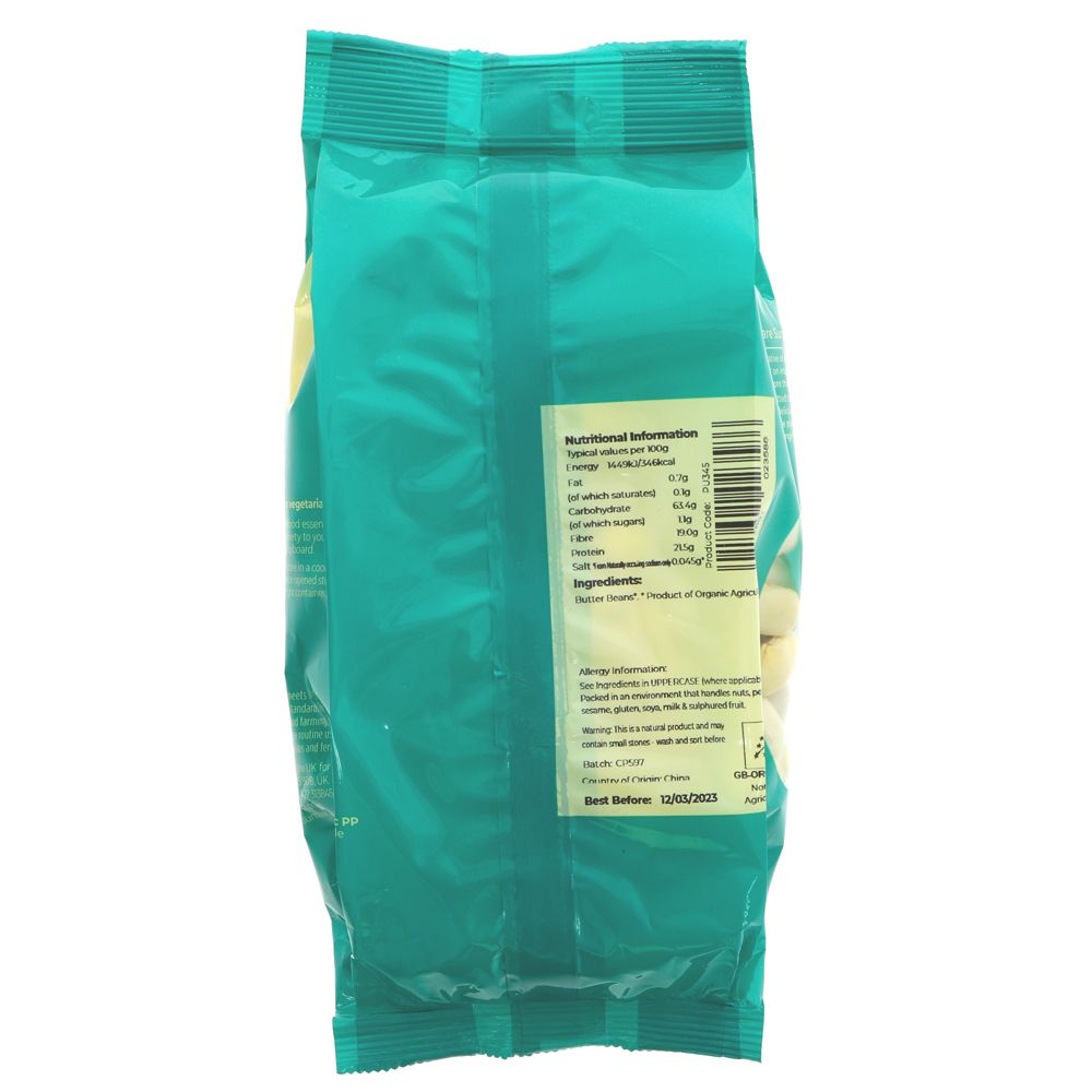 Suma Organic Butter Beans 500g