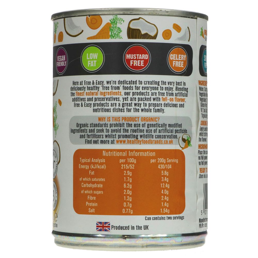 Free & Easy Carrot & Coconut Soup