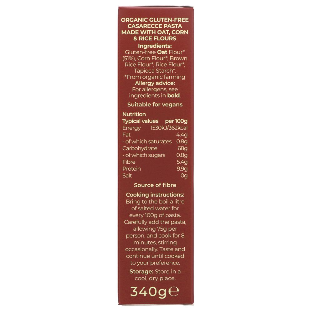 Suma GF Casarecce Oat Pasta 340g