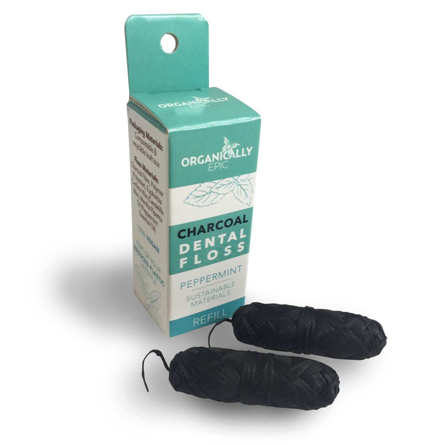 Organically Epic Charcoal Dental Floss Refill (x2)