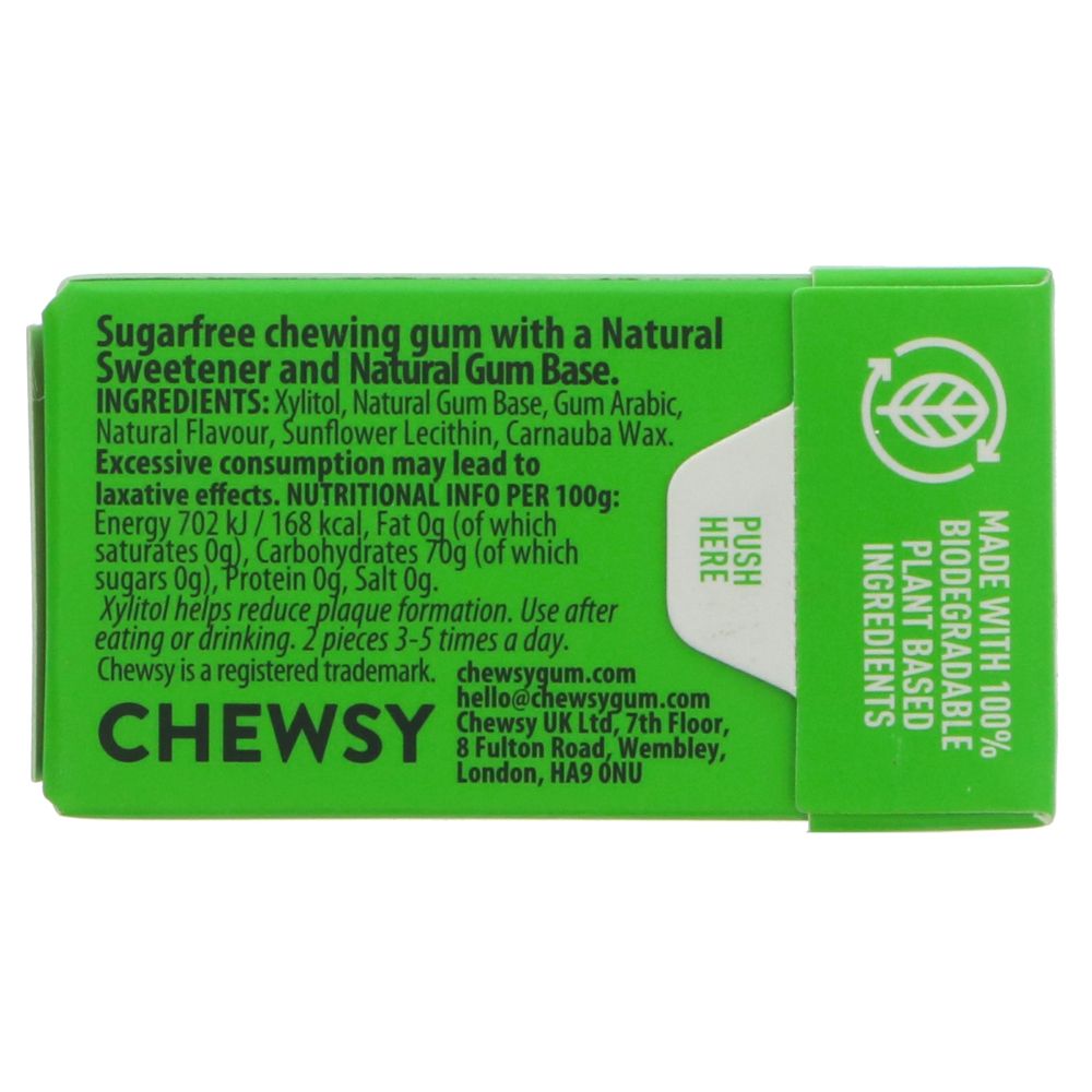 Chewsy Plastic Free Spearmint Gum