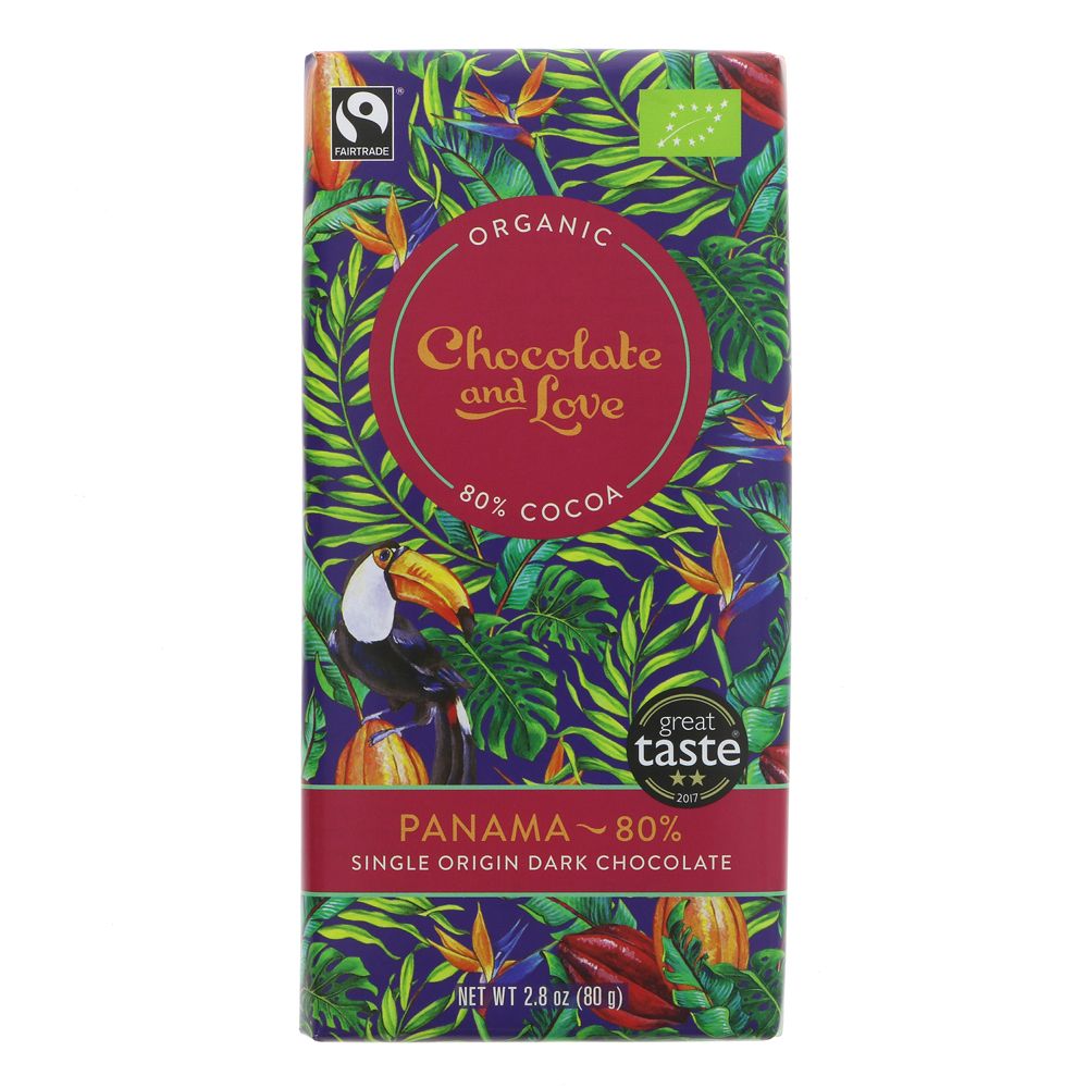 Chocolate & Love Panama 80% Chocolate 80g