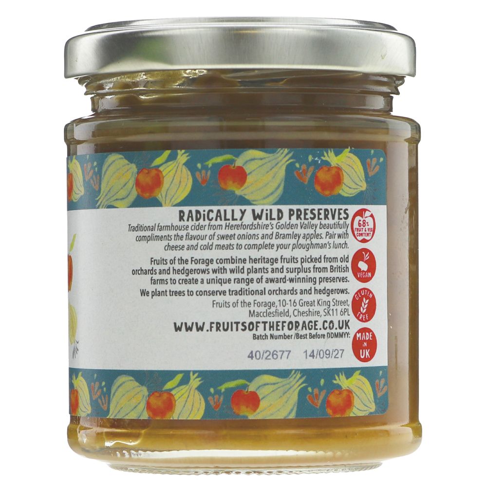 Cider & Onion Chutney - Fruits of the Forage - 200g