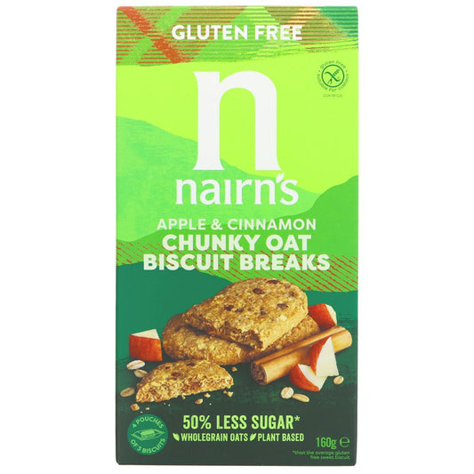 Nairn's GF Apple & Cinnamon Chunky Oat Biscuit Break