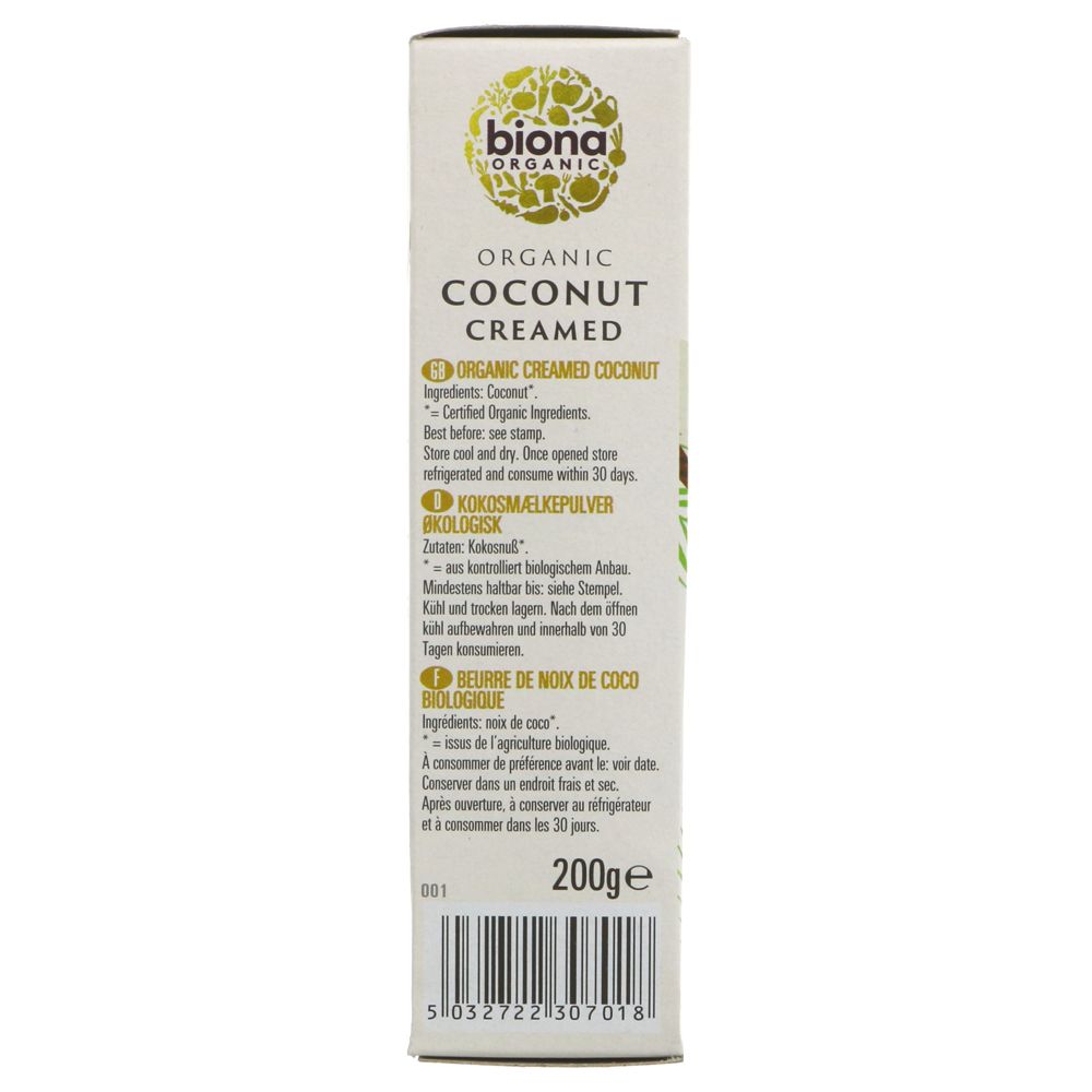 biona Organic Coconut Creamed 200g