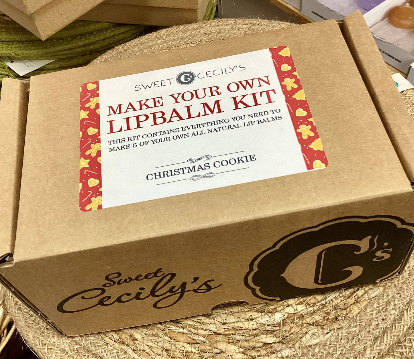 Make your own lip balm kit- Christmas Cookie- Sweet Cecily's