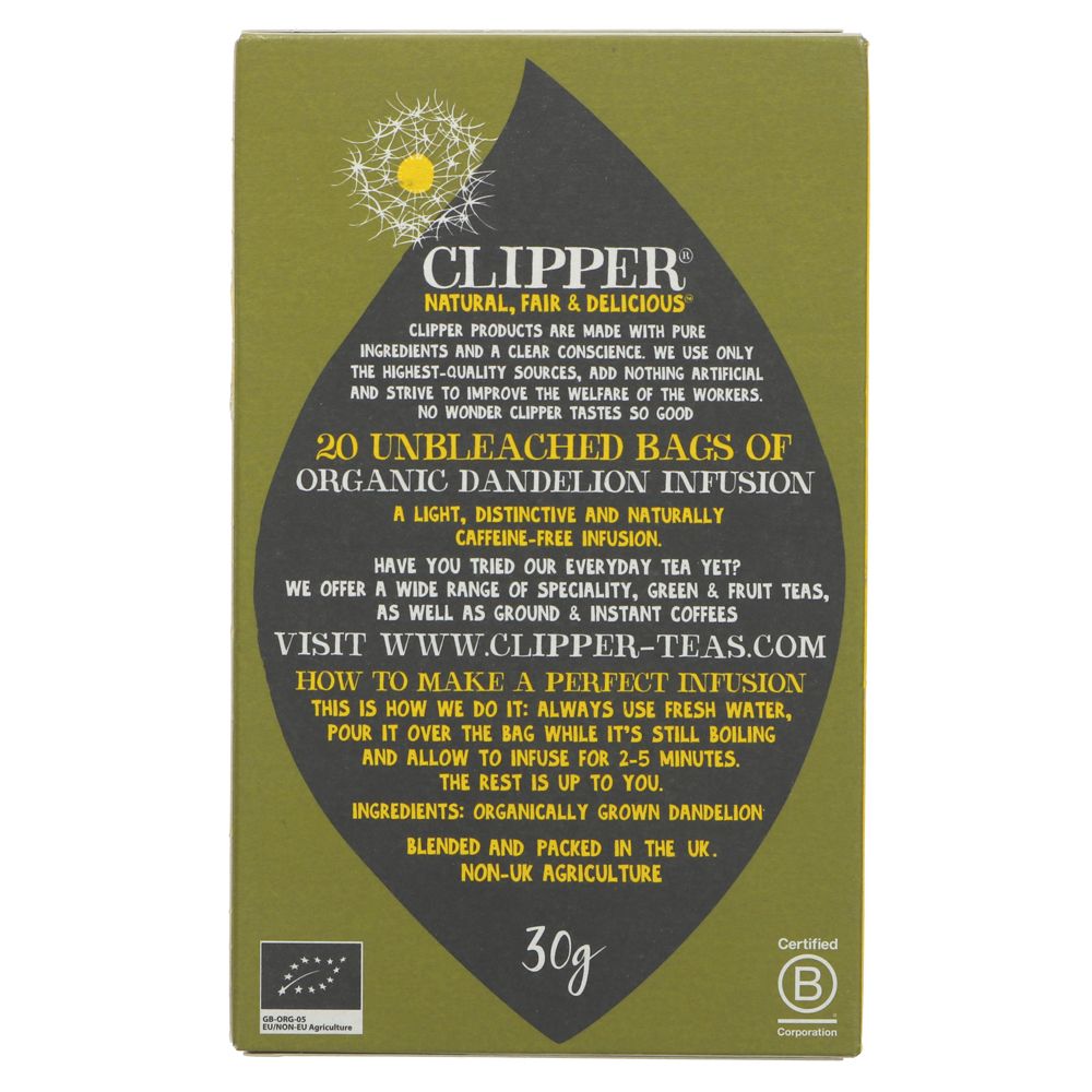 Clipper Dandelion Tea (20 bags)