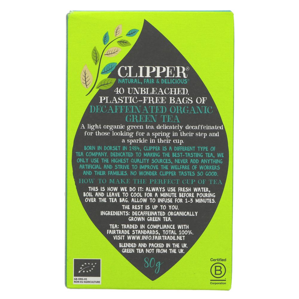 Clipper Decaf Green Tea (40 Bags)