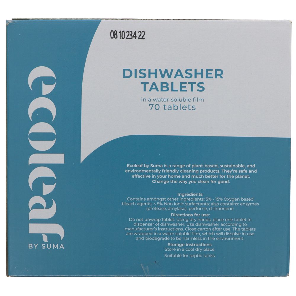 ecoleaf dishwasher tablets (x70)