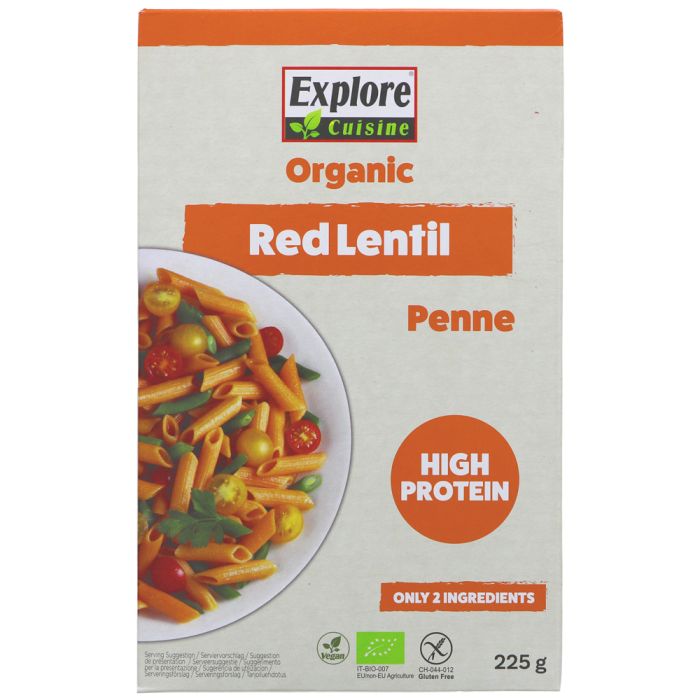 Explore Cuisine Red Lentil Penne 225g