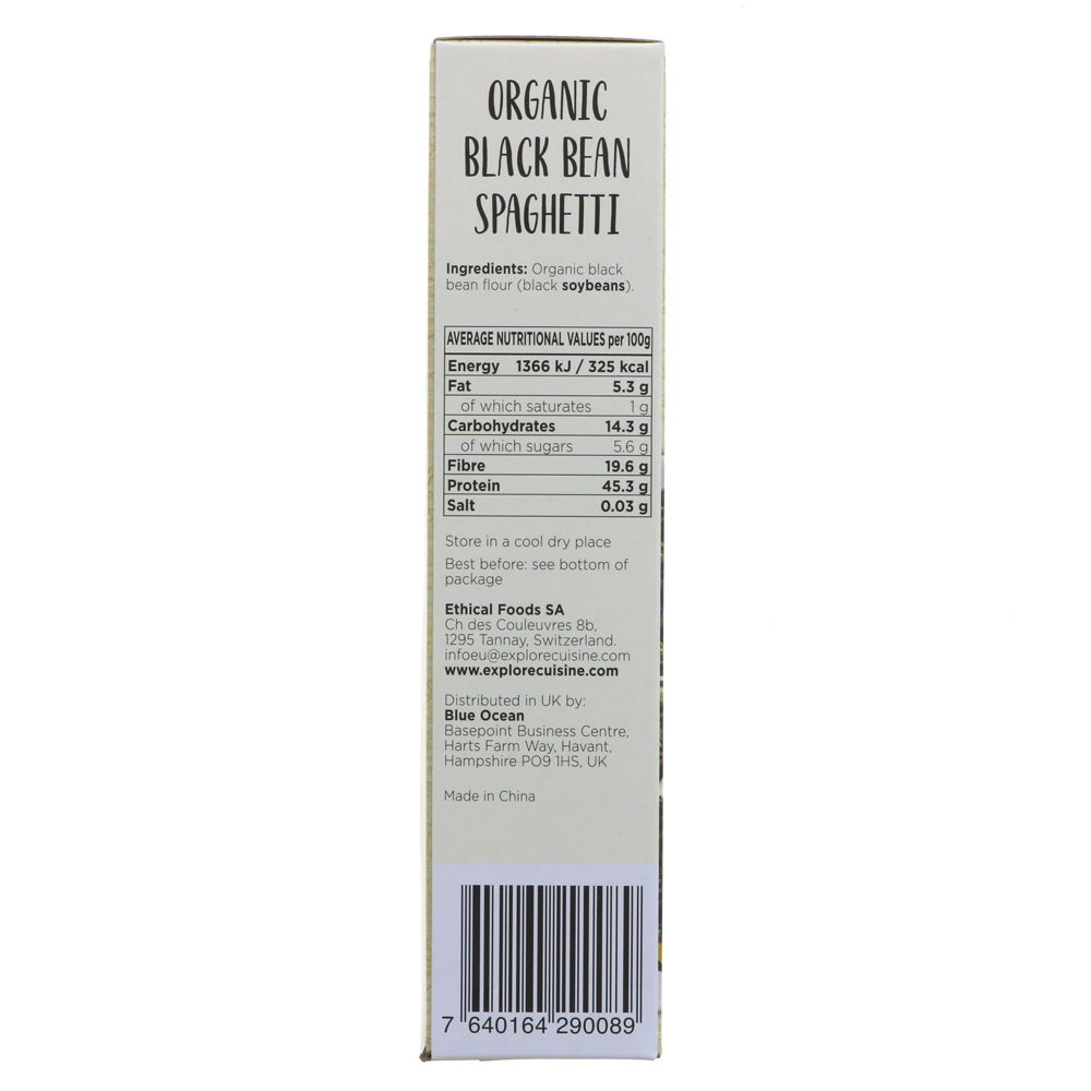 Explore Cuisine - Organic Black Bea Spaghetti