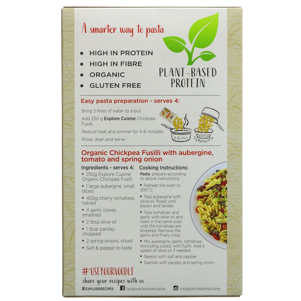 Explore Cuisine - Organic Chickpea Fusilli