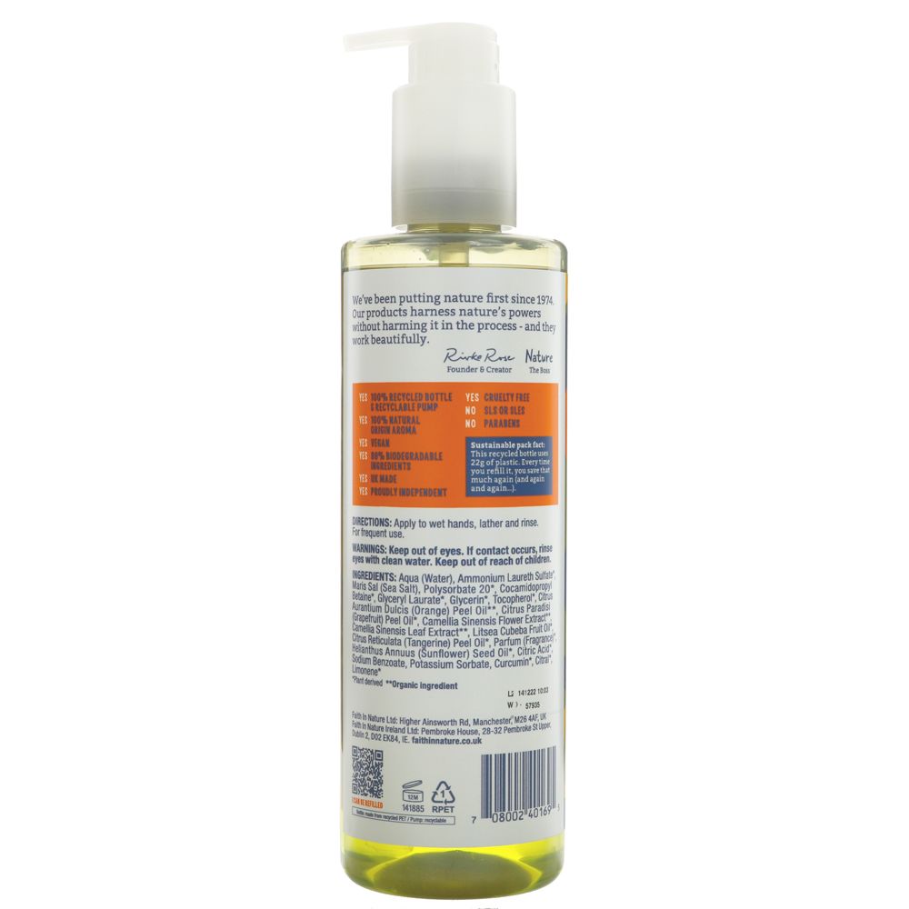 Faith in Nature Hand Wash grapefruit & orange