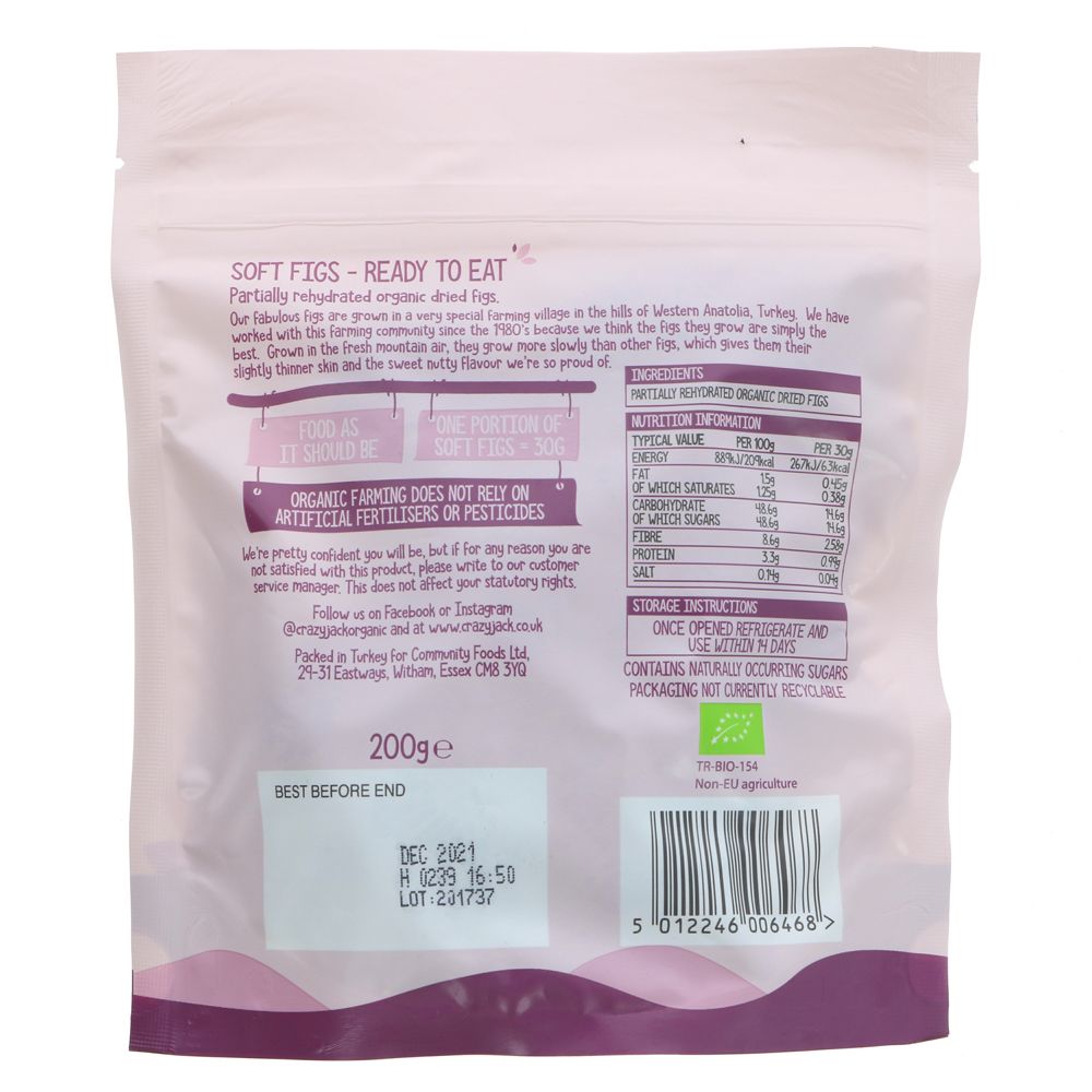 Crazy Jacks Soft Figs - 200g