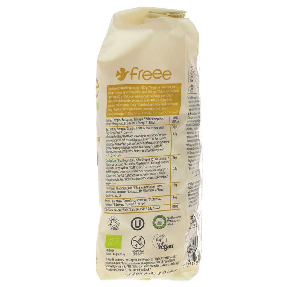 Freee Organic Fusilli No 89
