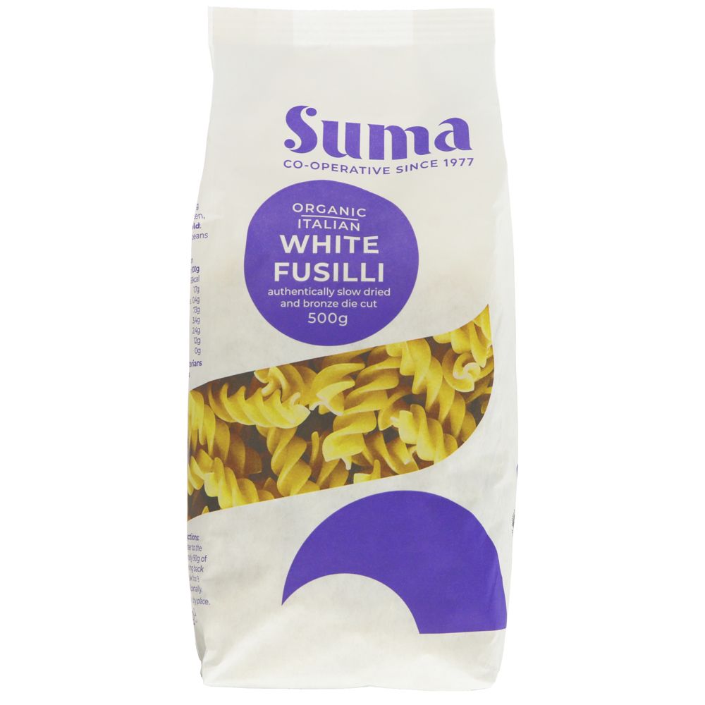 Suma Organic Italian White Fusilli 500g