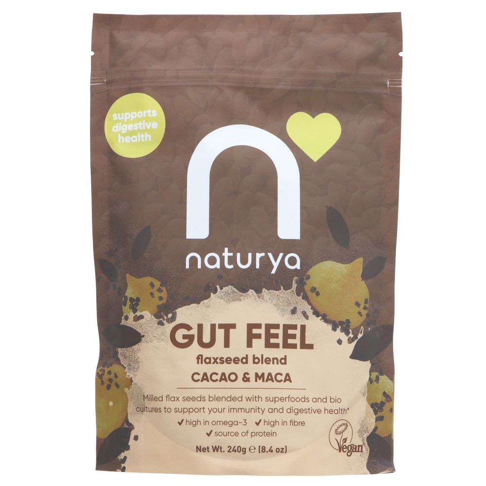 Naturya Gut Feel flaxseed blend Cacao & Maca Powder 240g