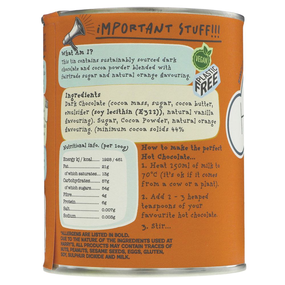 Harry's Orange Hot Chocolate 300g