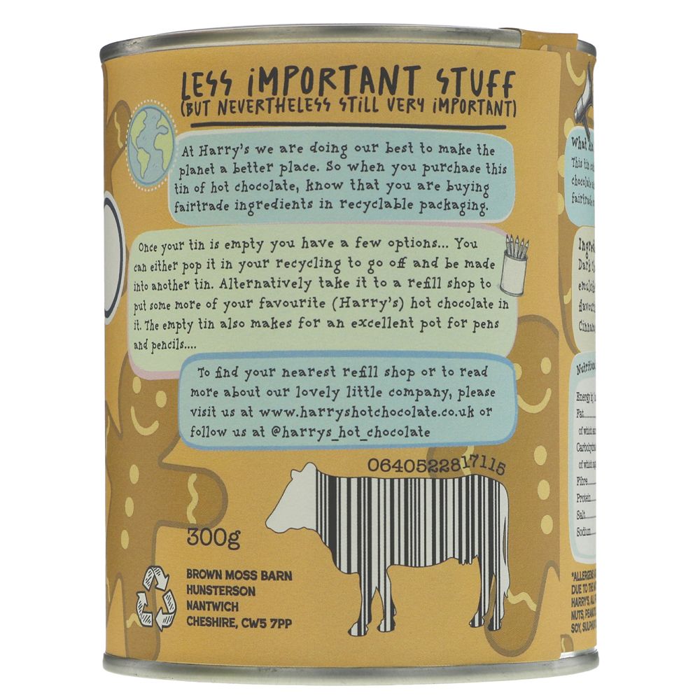 Harry's Gingerbread Hot Chocolate 300g