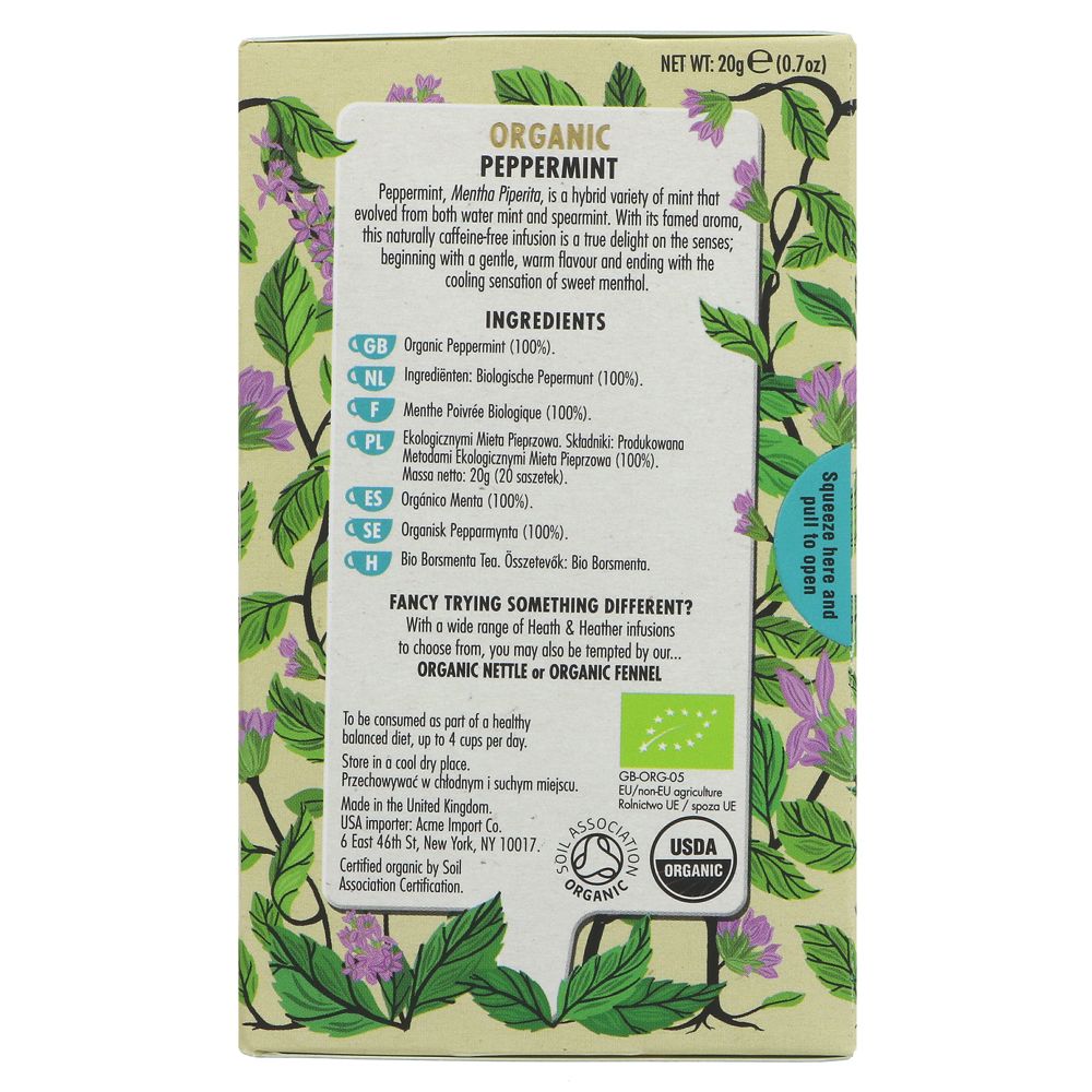 Heath & Heather Peppermint Tea (20 bags)