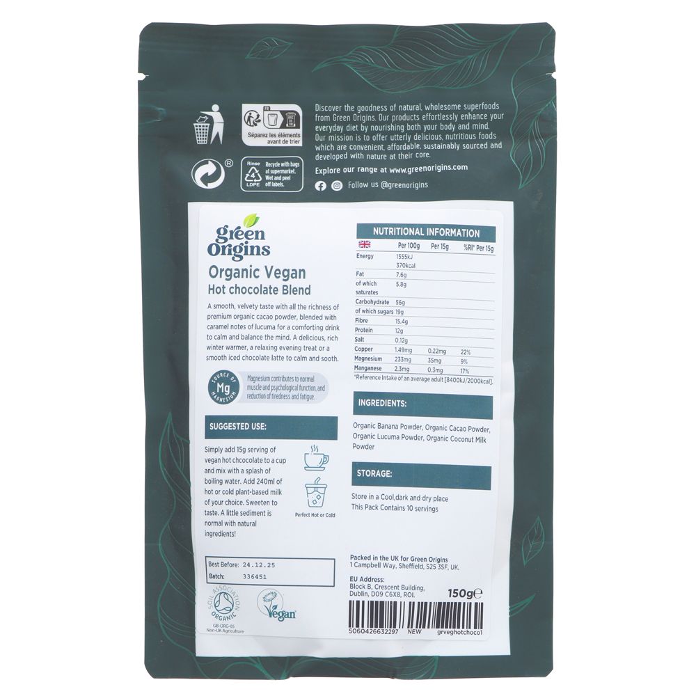 Green Origins Vegan Hot Chocolate 150g