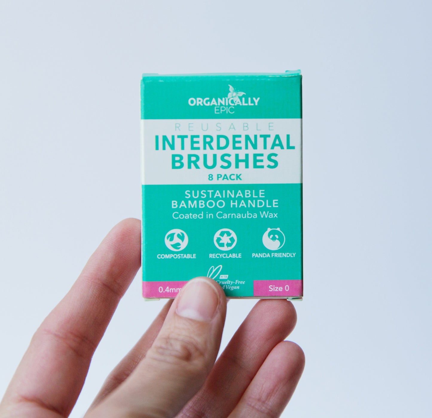 Organically Epic Reusable Interdental Brushes Size 0 (0.4mm)