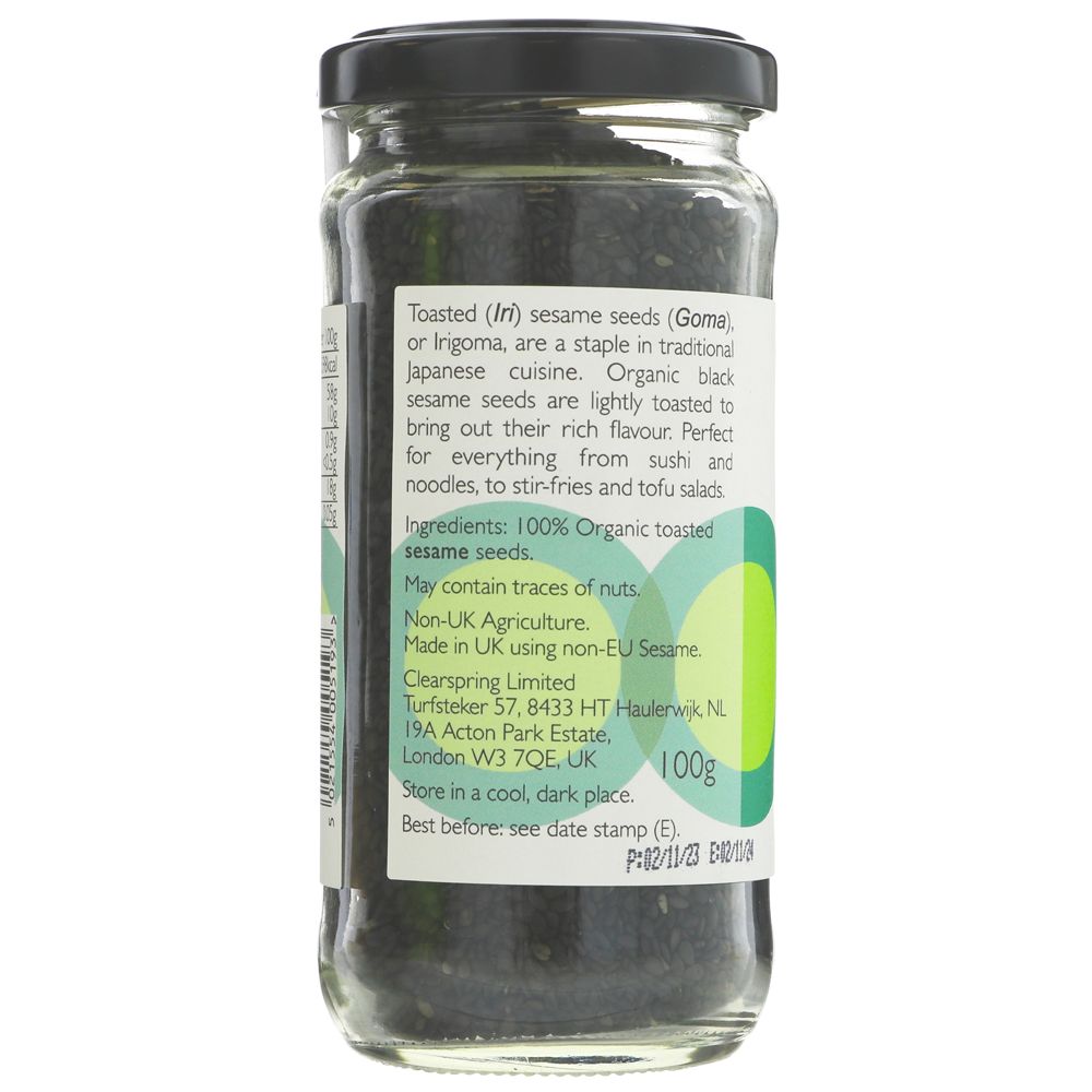 Clearsprng Organi Irigoma Toasted Black Sesame Seeds 100g