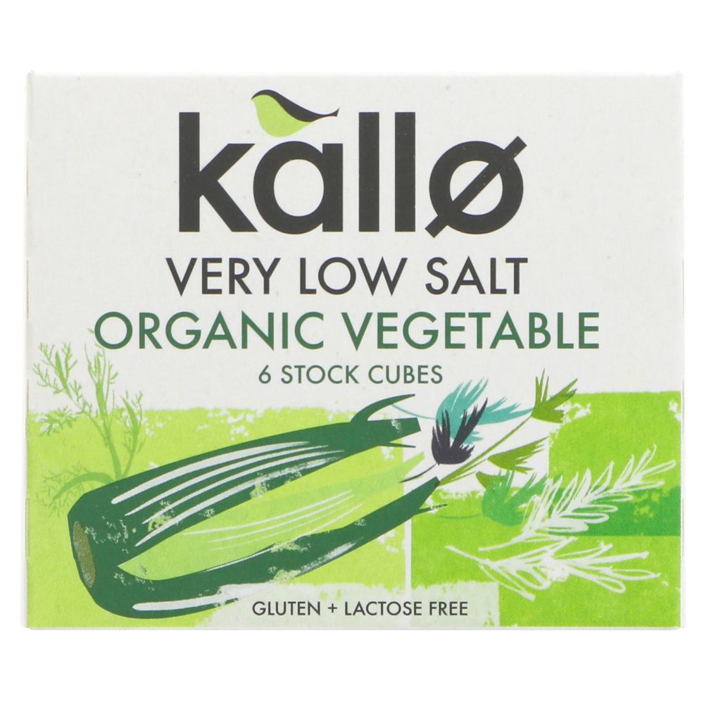 Kallo Very Low Salt Organic Vegetable Stock x6