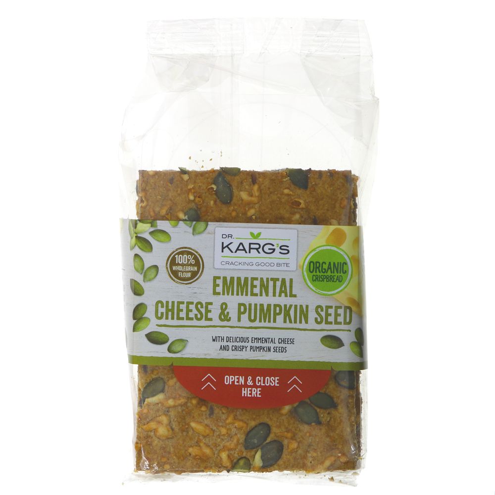 Dr Karg's Emmental Cheese & Pumpkin Seed Crispbread 200g