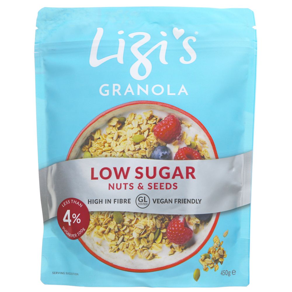 Lizi's Granola Low Sugar Nuts & Seeds 450g