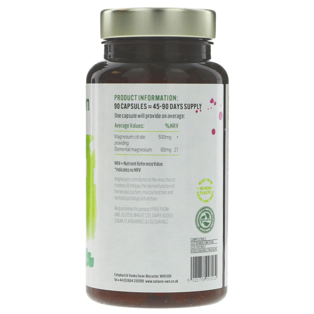 Nature's Own Magnesium Citrate (x90 caps)