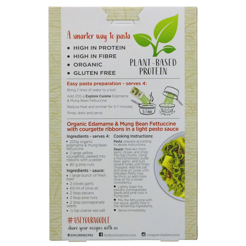 Explore Cuisine - GF - Edamame & Mung Bean Fettuccine