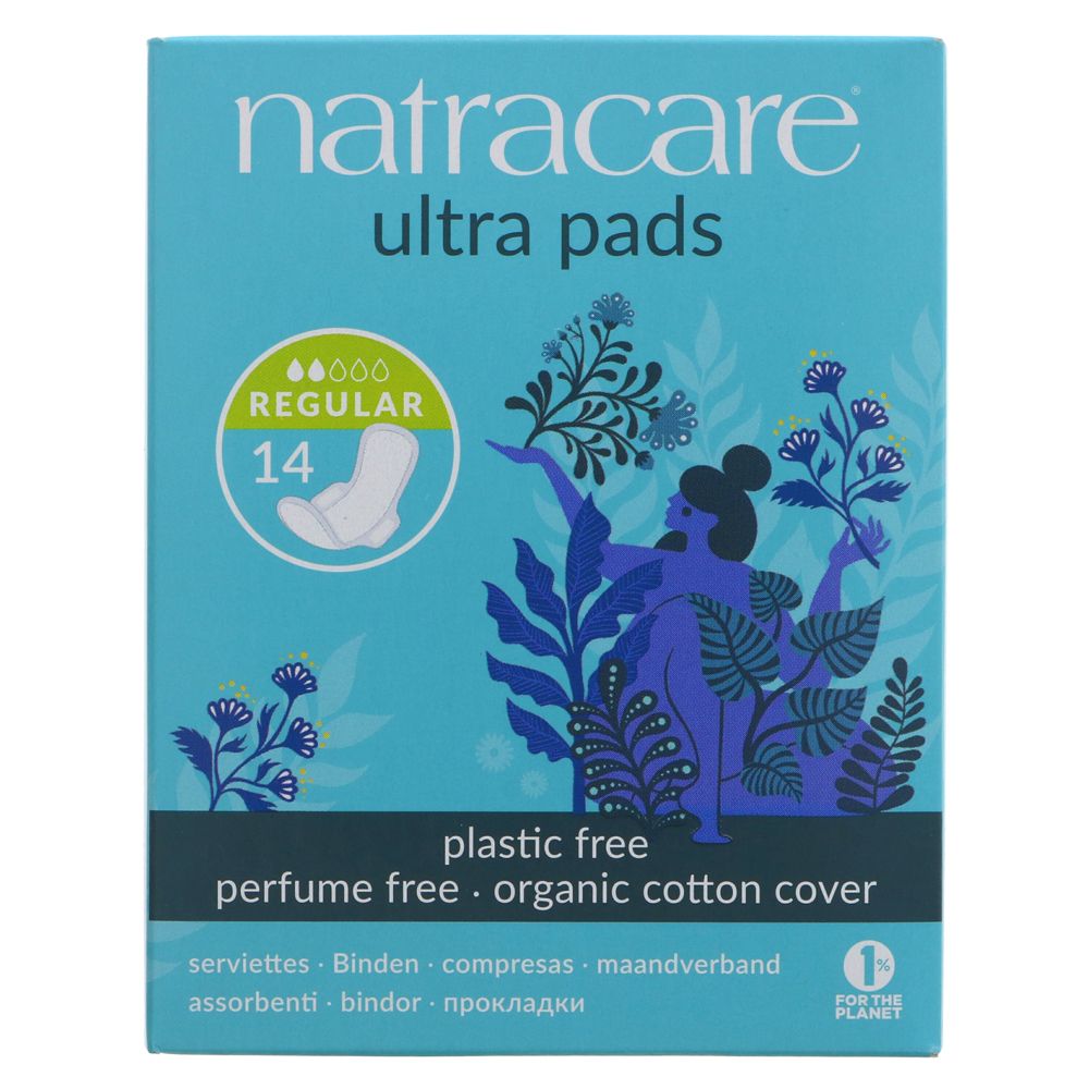 Natracare Ultra Pads with Wings - Regular x14
