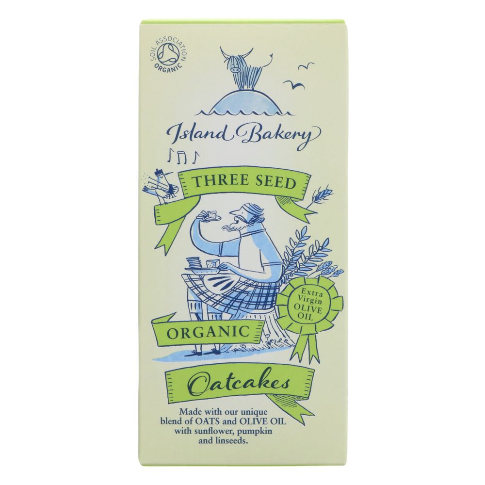 Island Bakery Three Seed Organic Oatcakes 135g