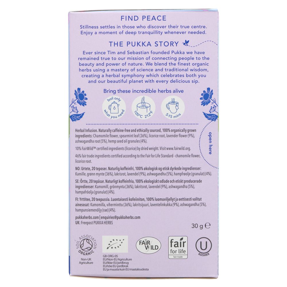 Pukka Peace Tea (x20 bags)