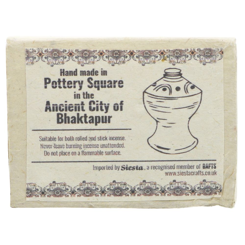 Siesta Crafts Nepalese Clay Incense Burner