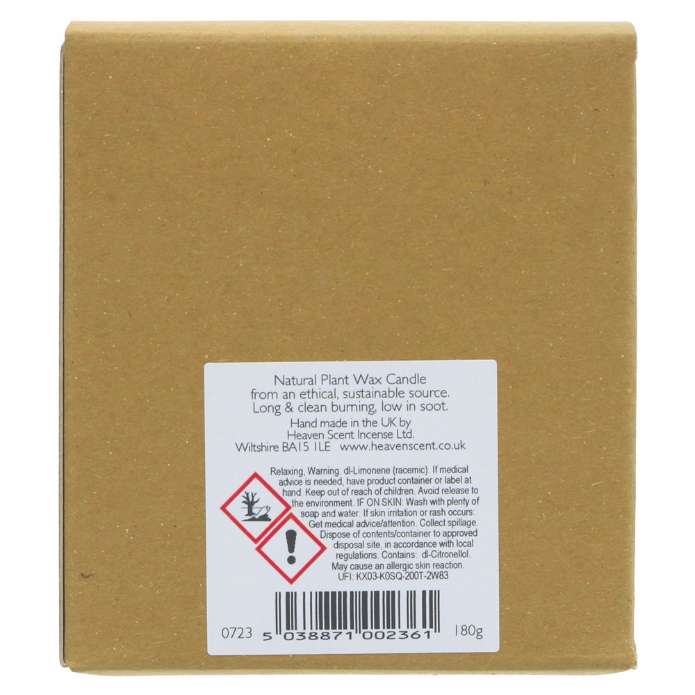 Heaven Scent Natural Plant Wax Candle 180g (Relaxing)